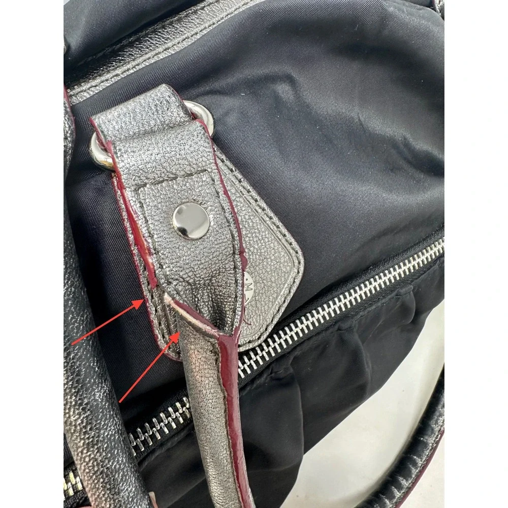 MZ Wallace Kate Shoulder Bag in Bedford Nylon Black